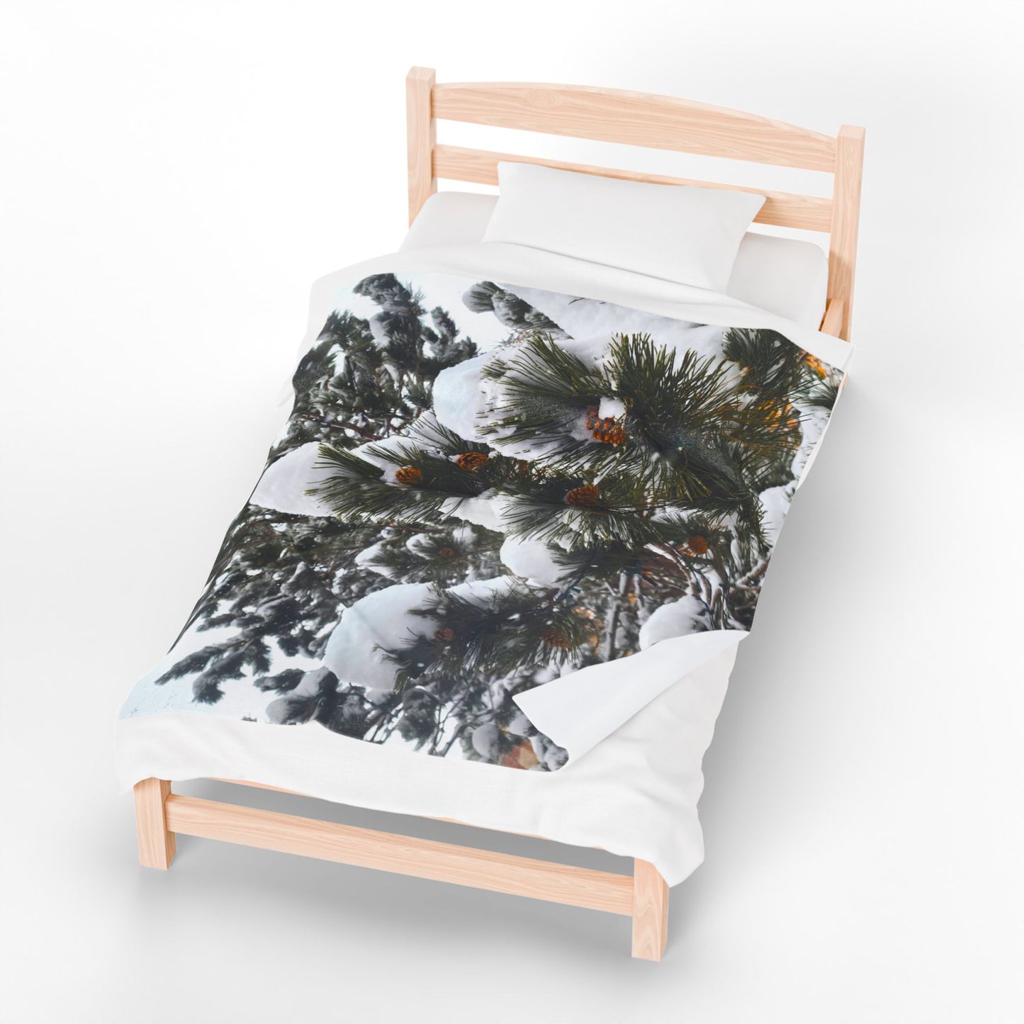 Blanket  - Pine Cones in Snow