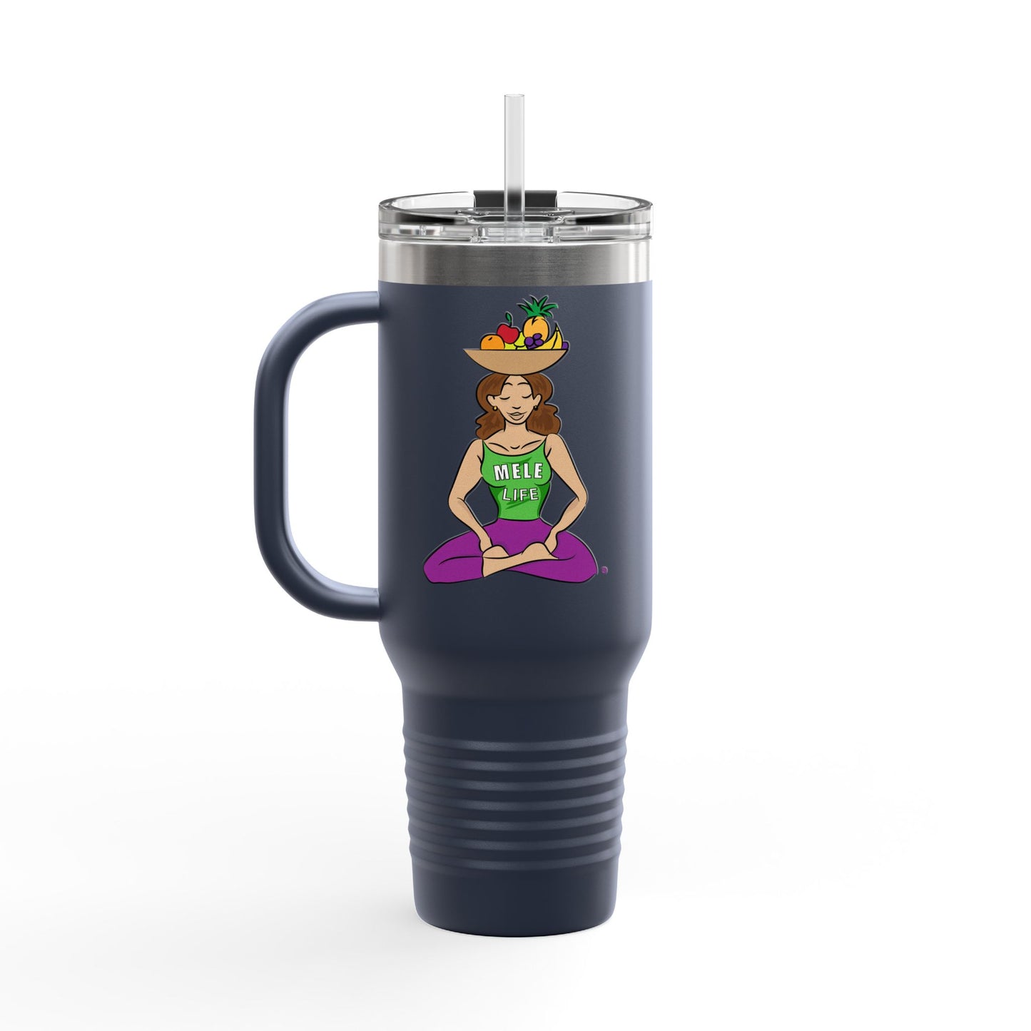 Travel Mug (40 oz) - Yoga Lady 1