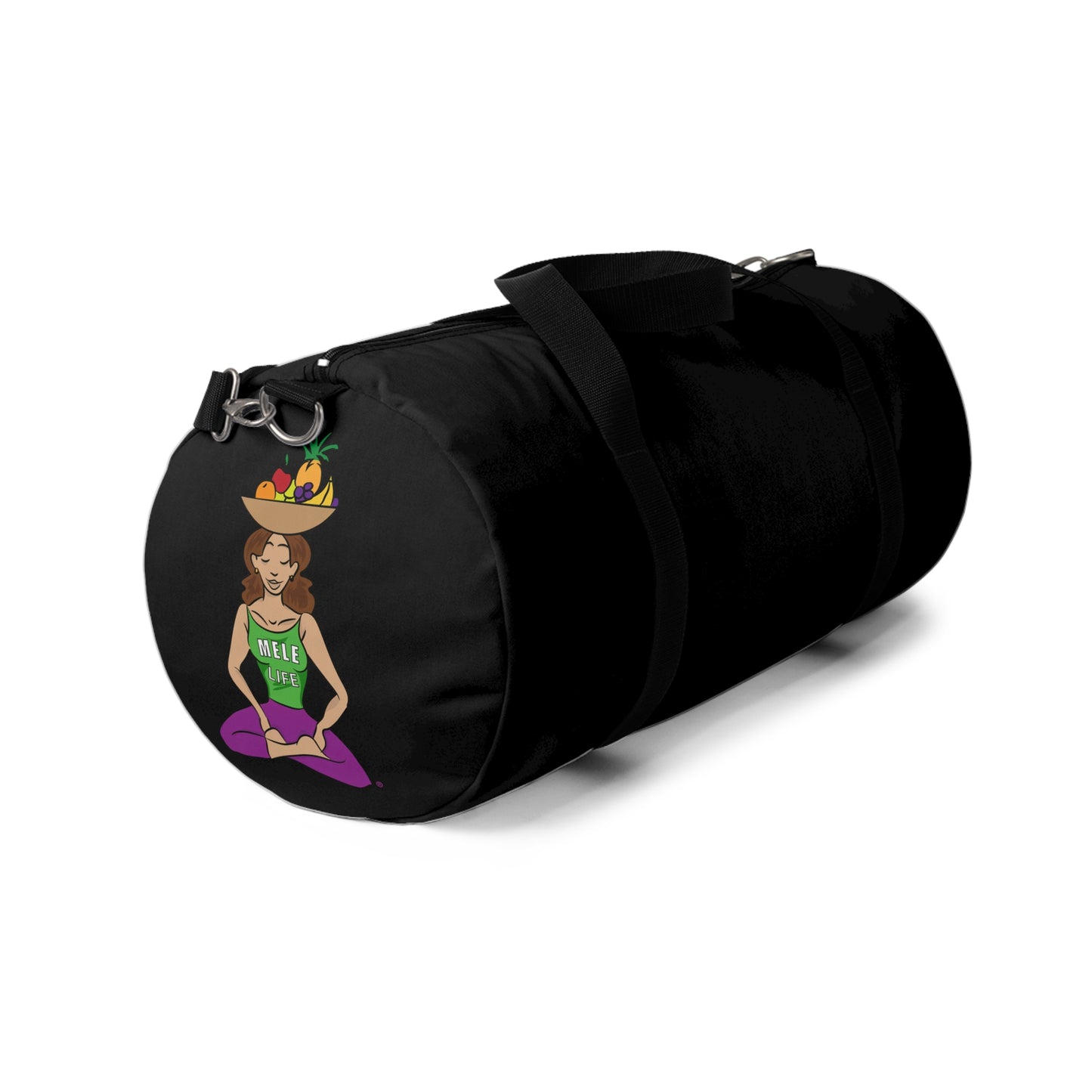 Duffel Bag - Yoga Lady 1  (black)