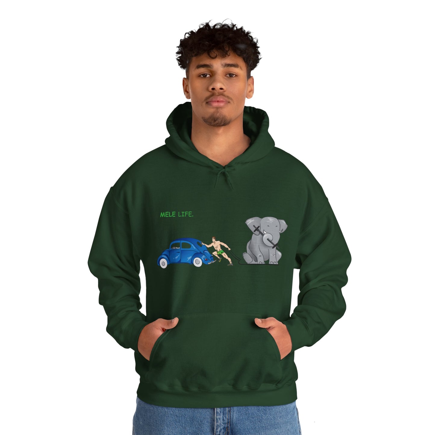 Hooded Sweatshirt (unisex) - Strong White Man  (color palette B)