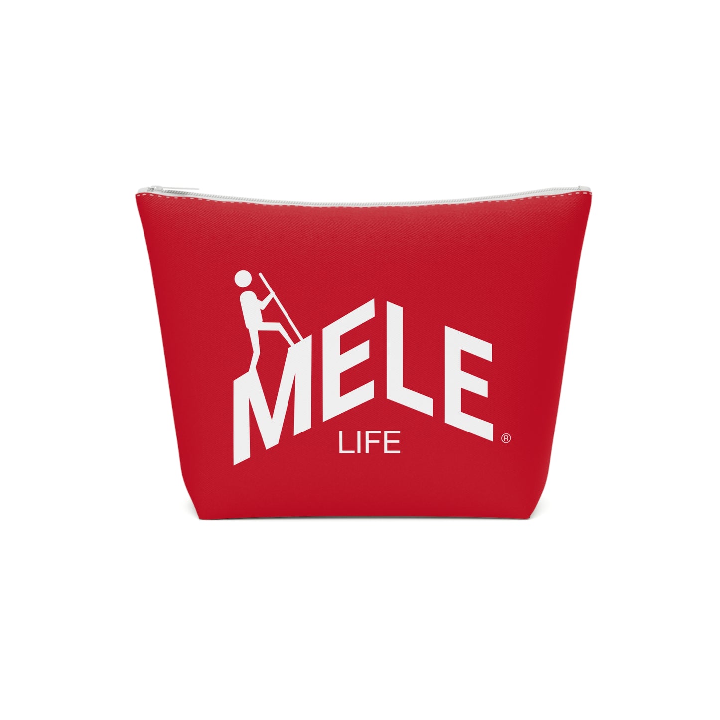 Cosmetic Bag - MELE LIFE logo   (red)