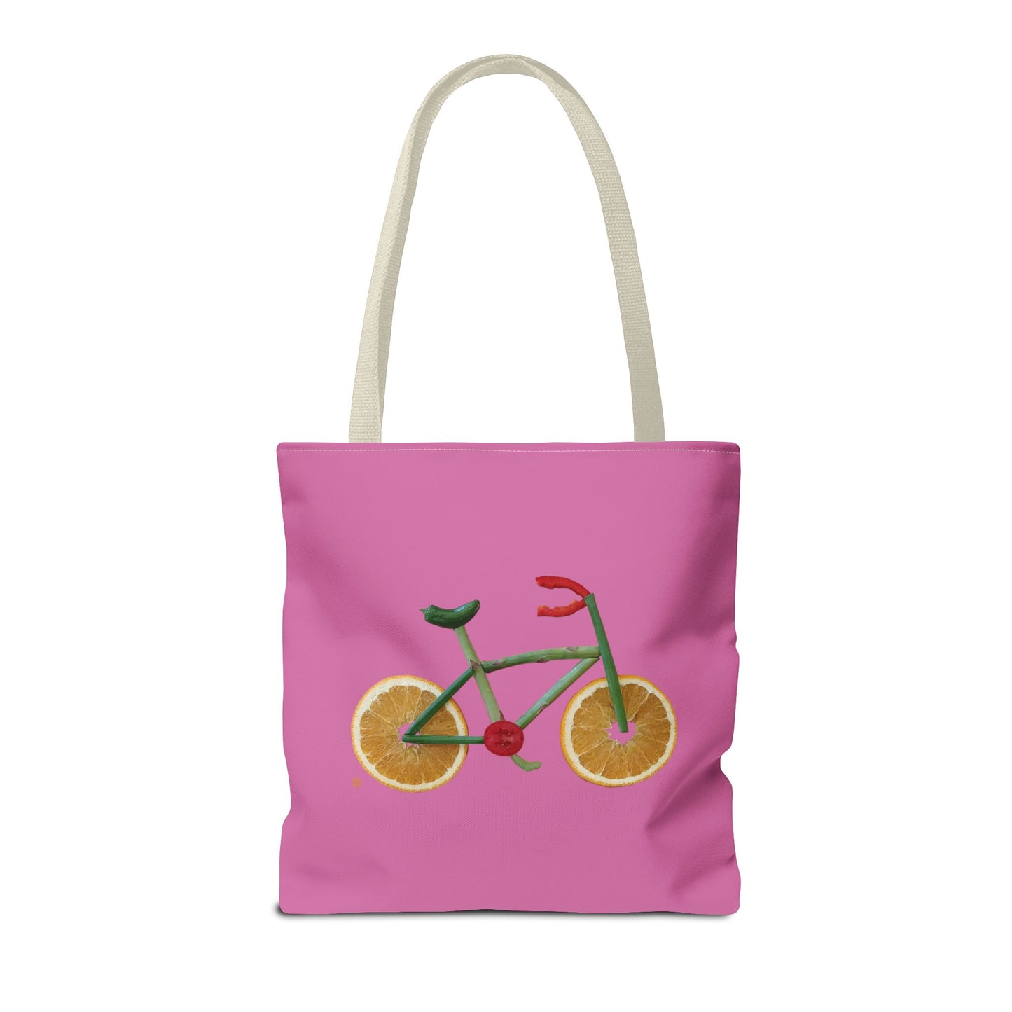 Tote Bag - Veggie Bike  (pink)