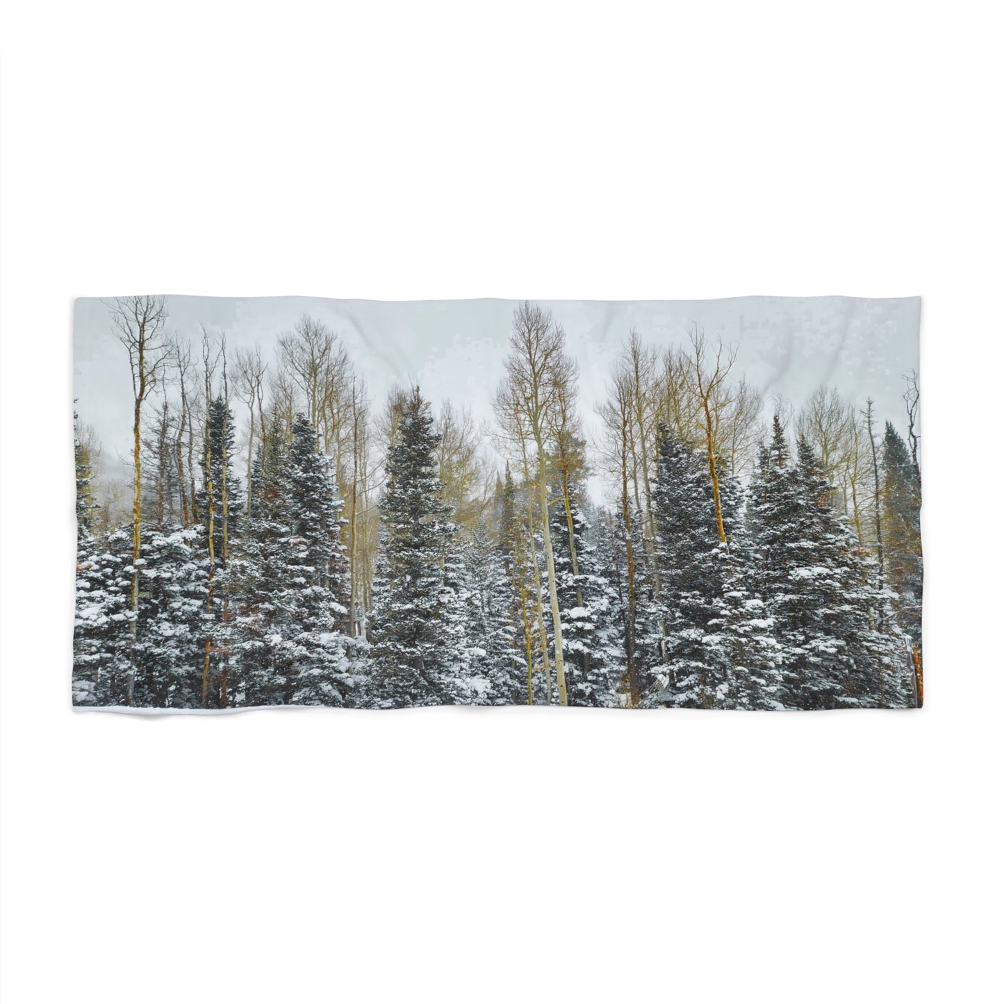 Beach, Bath & Pool Towel - Forest Winterscape