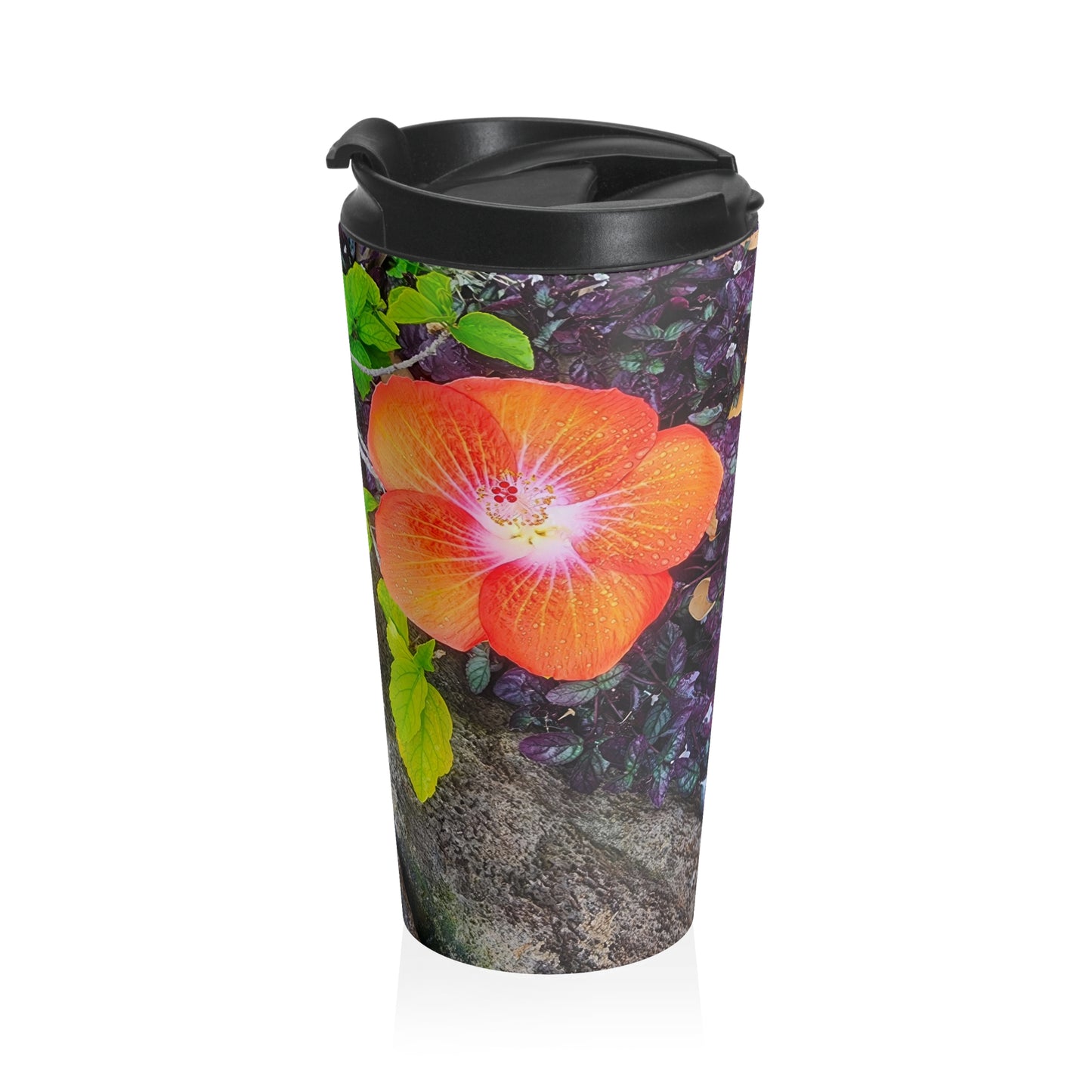 Travel Mug (15oz) - Hawaiian Hibiscus Flower