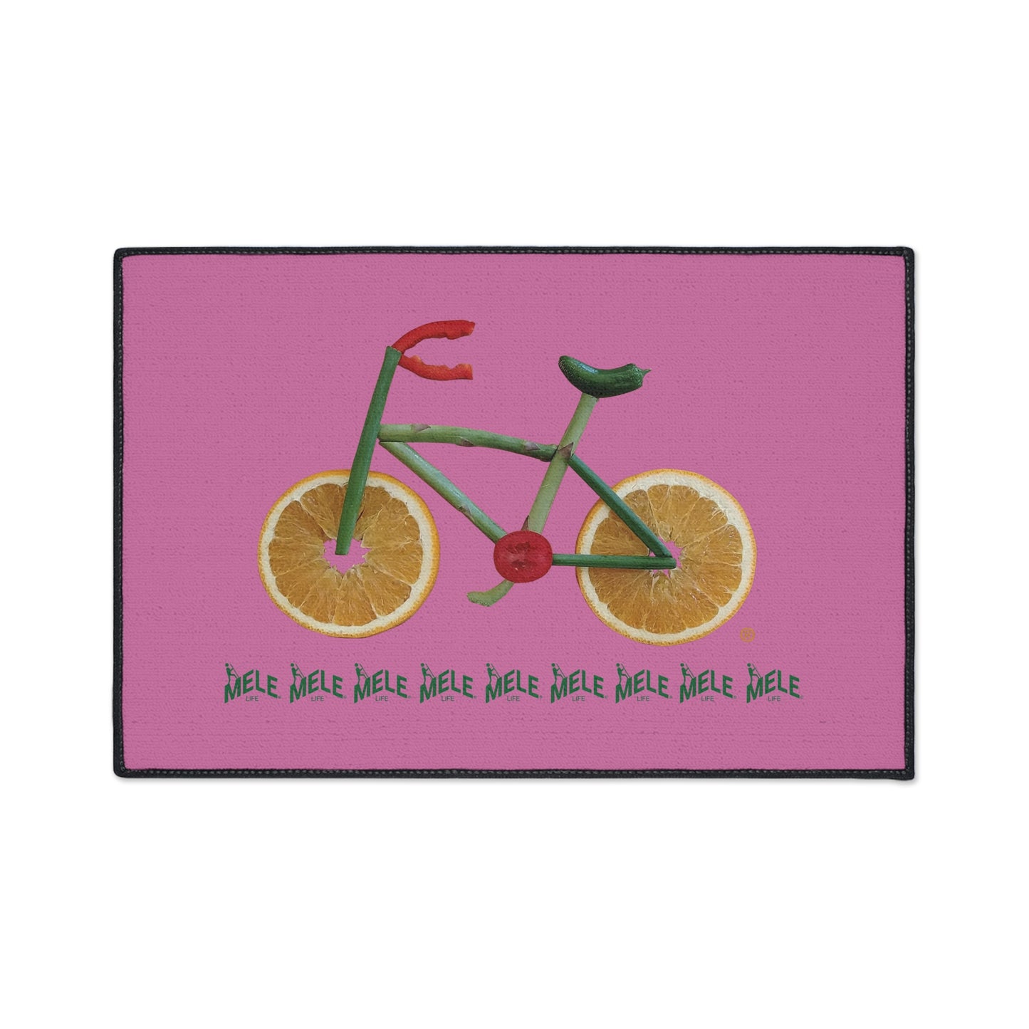 Floor Mat - Veggie Bike  (pink)
