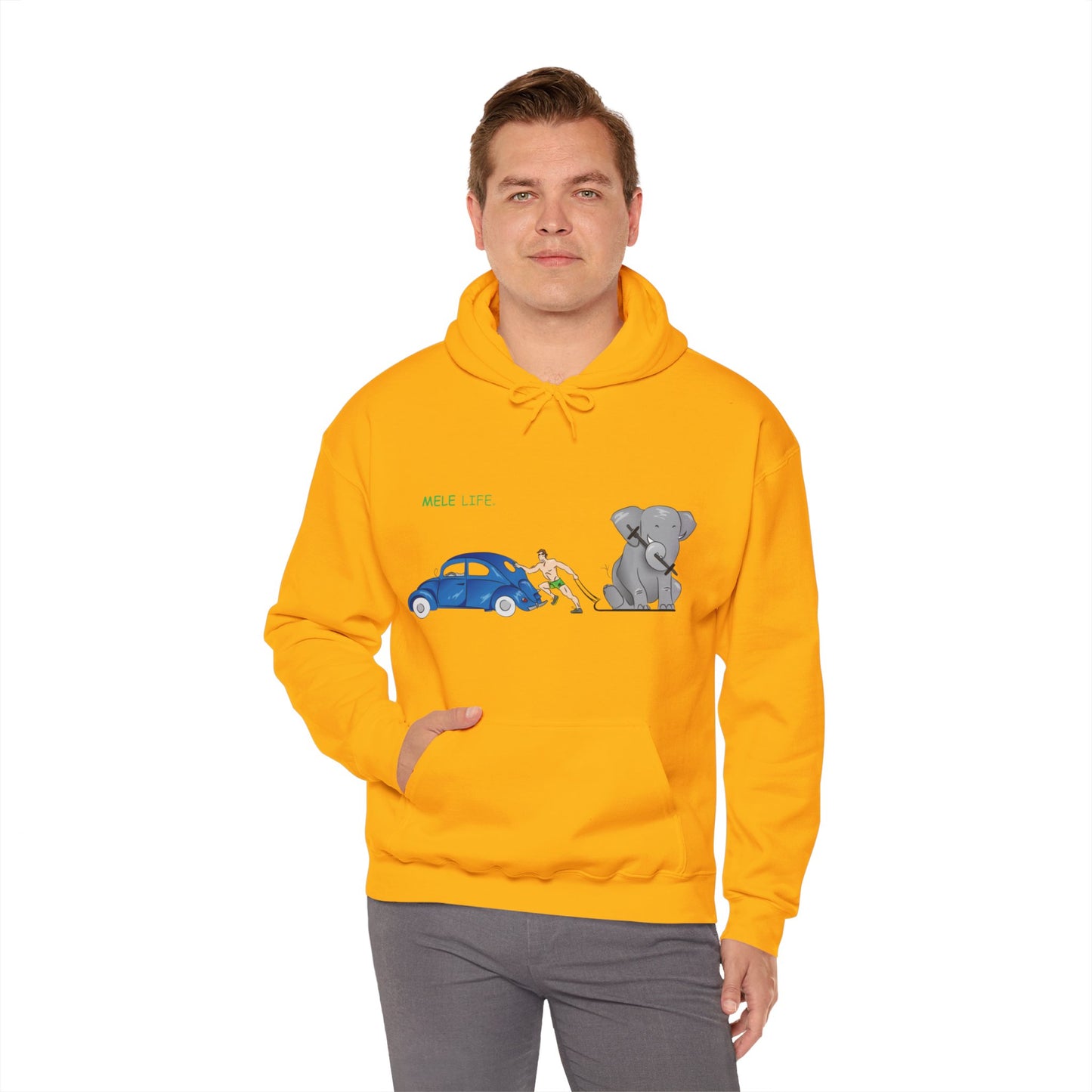 Hooded Sweatshirt (unisex) - Strong White Man  (color palette B)