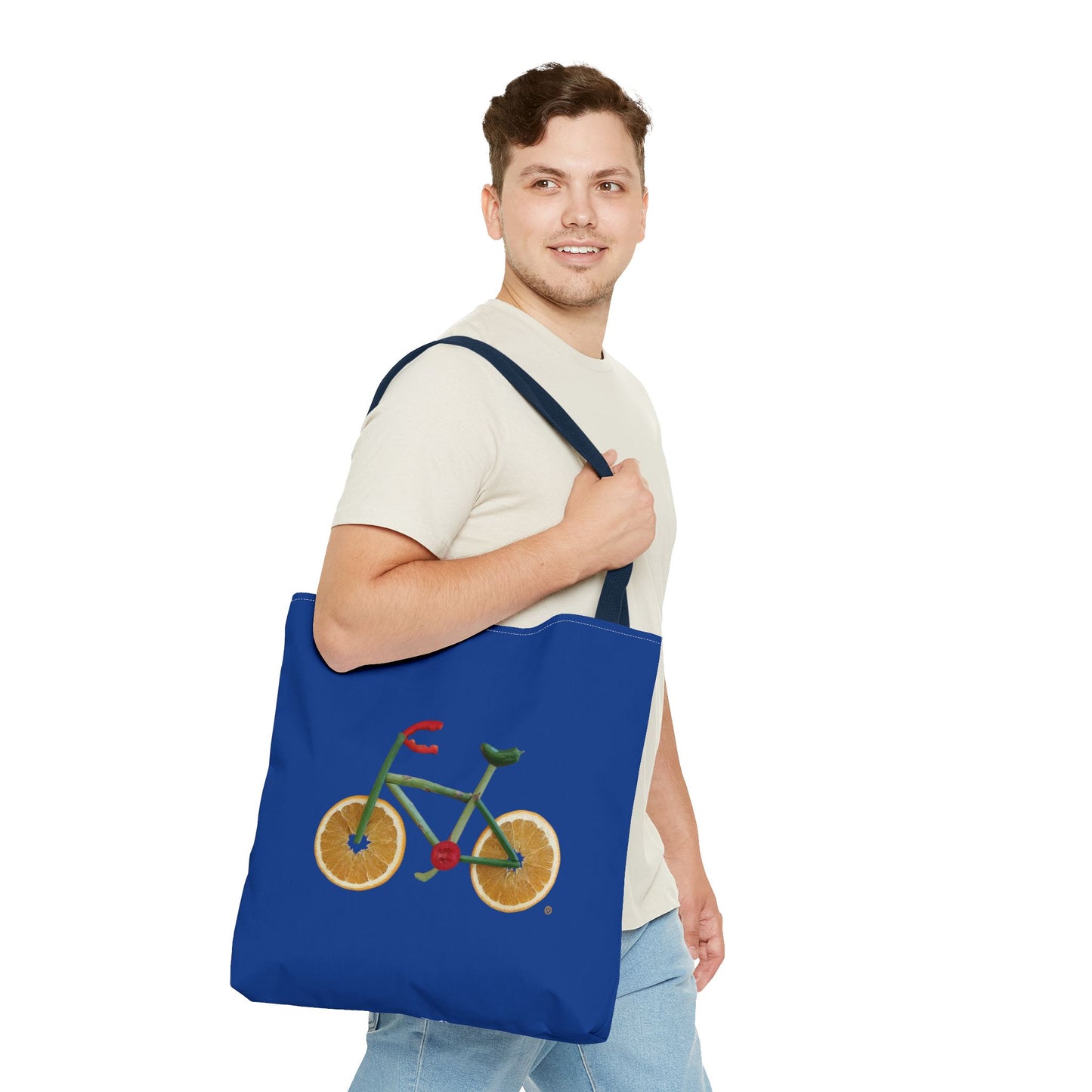 Tote Bag - Veggie Bike  (blue)