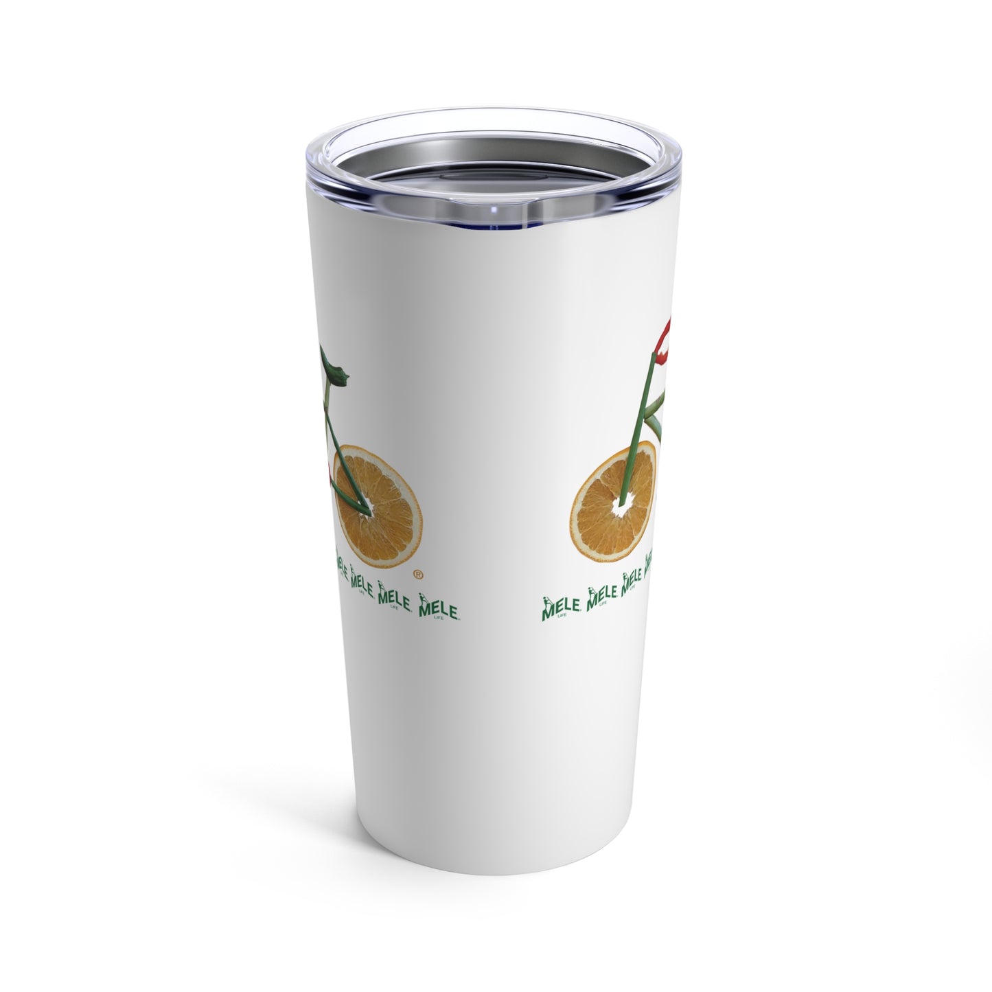 Tumbler 20oz - Veggie Bike   (white)