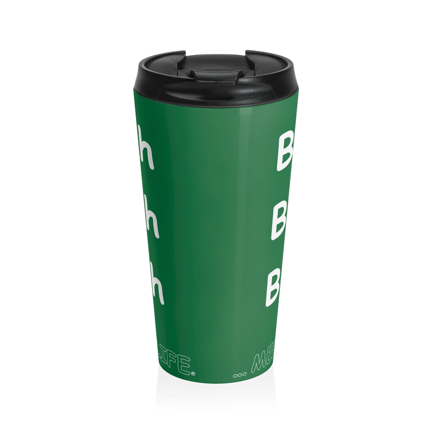 Travel Mug (15oz) - Blah Blah Blah    (green)