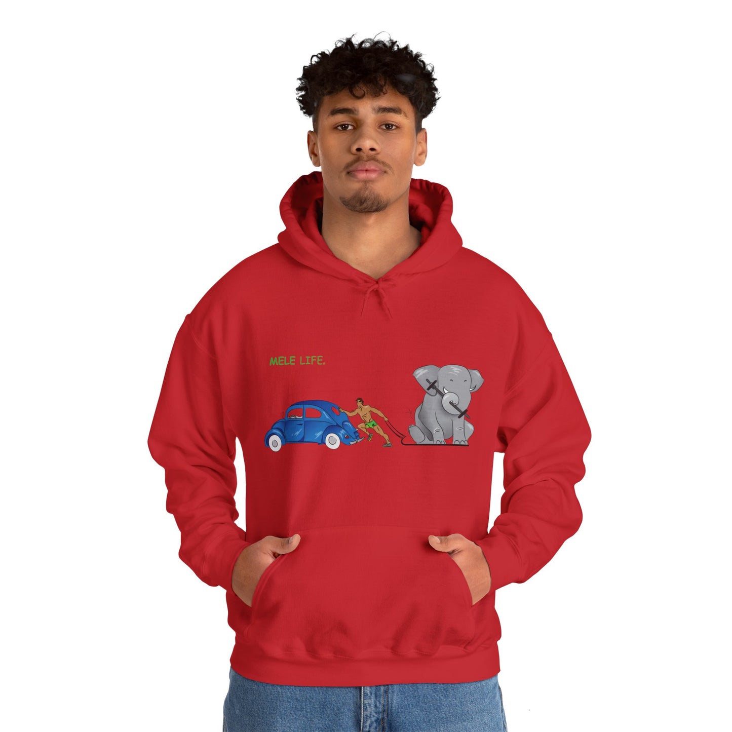 Hooded Sweatshirt (unisex) - Strong Brown Man  (color palette B)