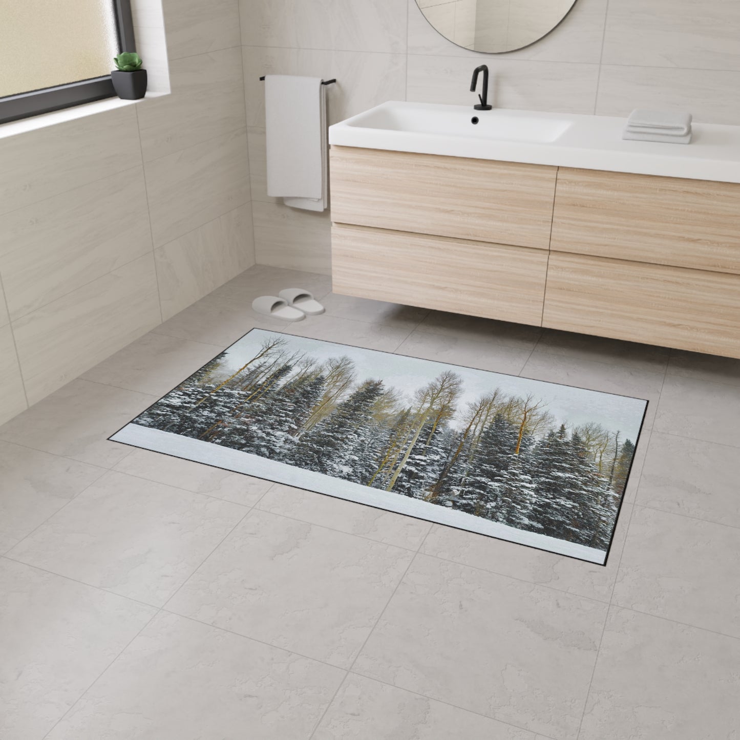 Floor Mat - Forest Winterscape