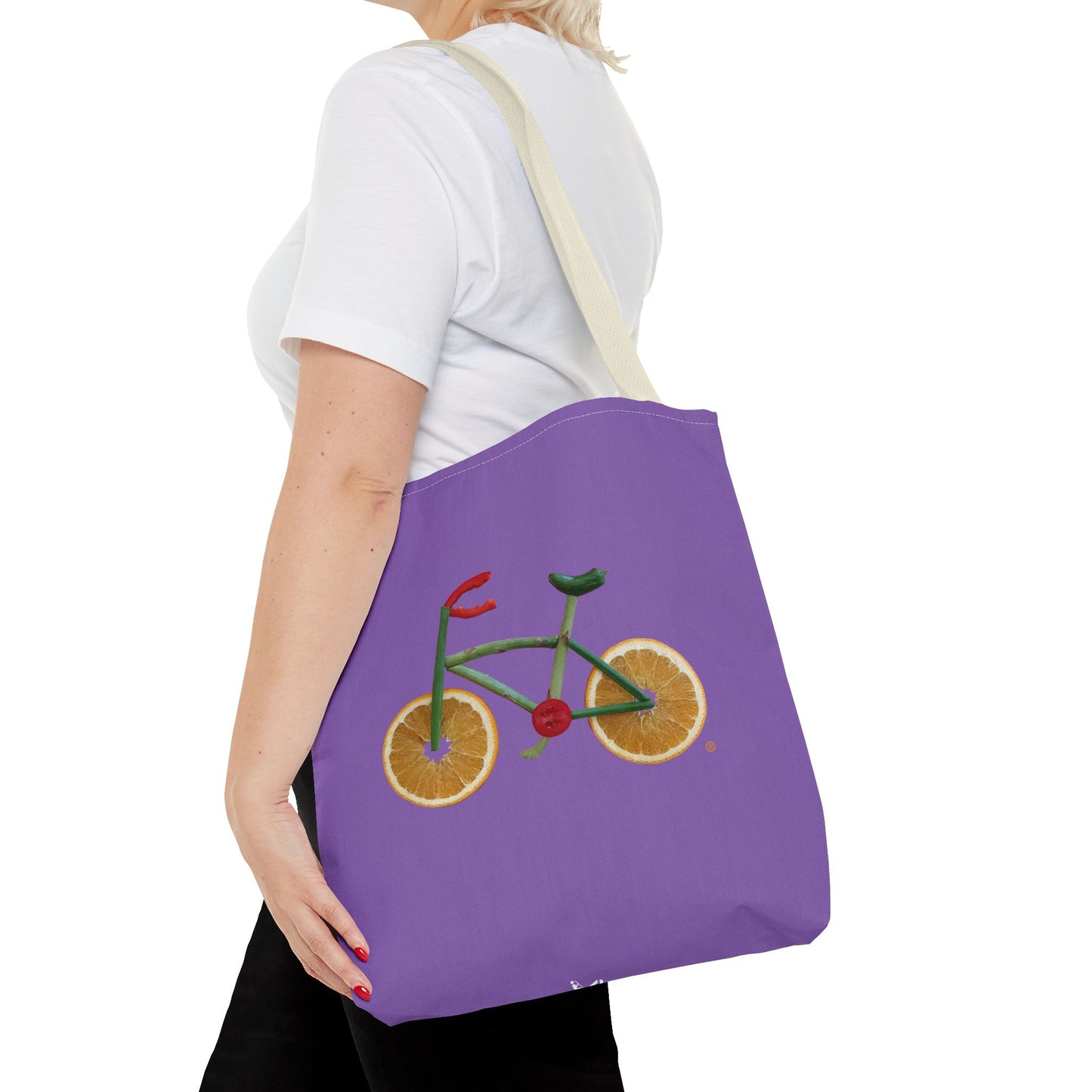 Tote Bag - Veggie Bike  (purple)
