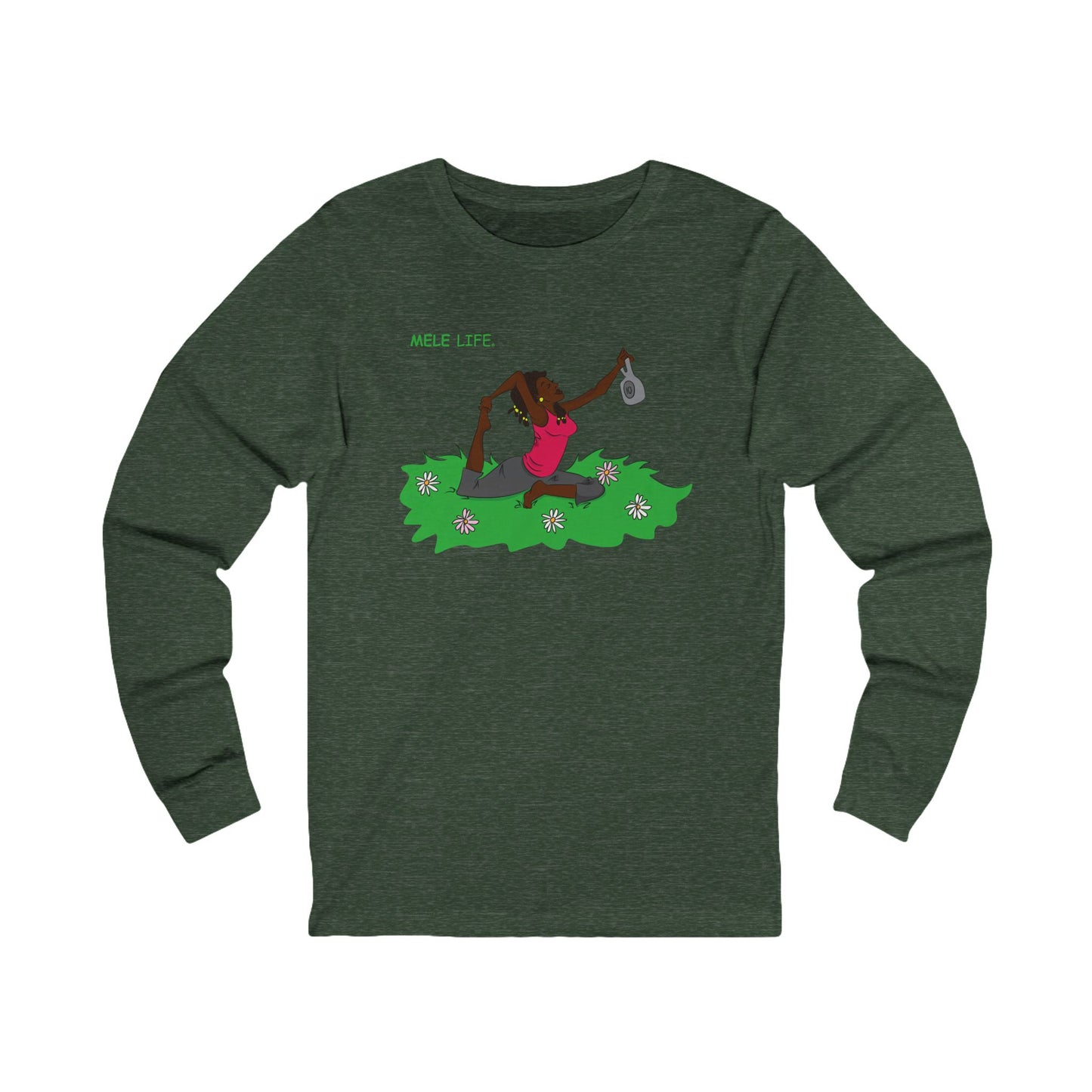 Long Sleeve Tee (Unisex) - Yoga Lady 2