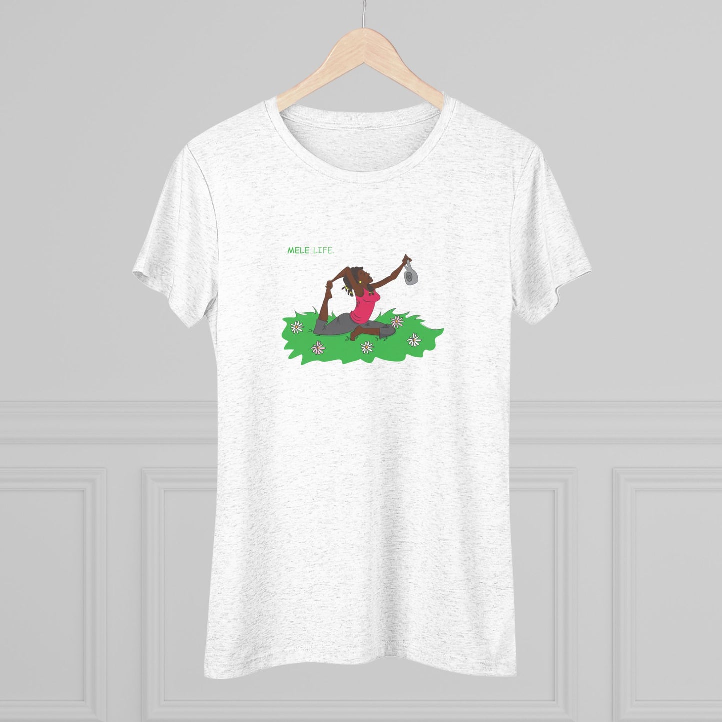 Women's Triblend Tee - Yoga Lady 2