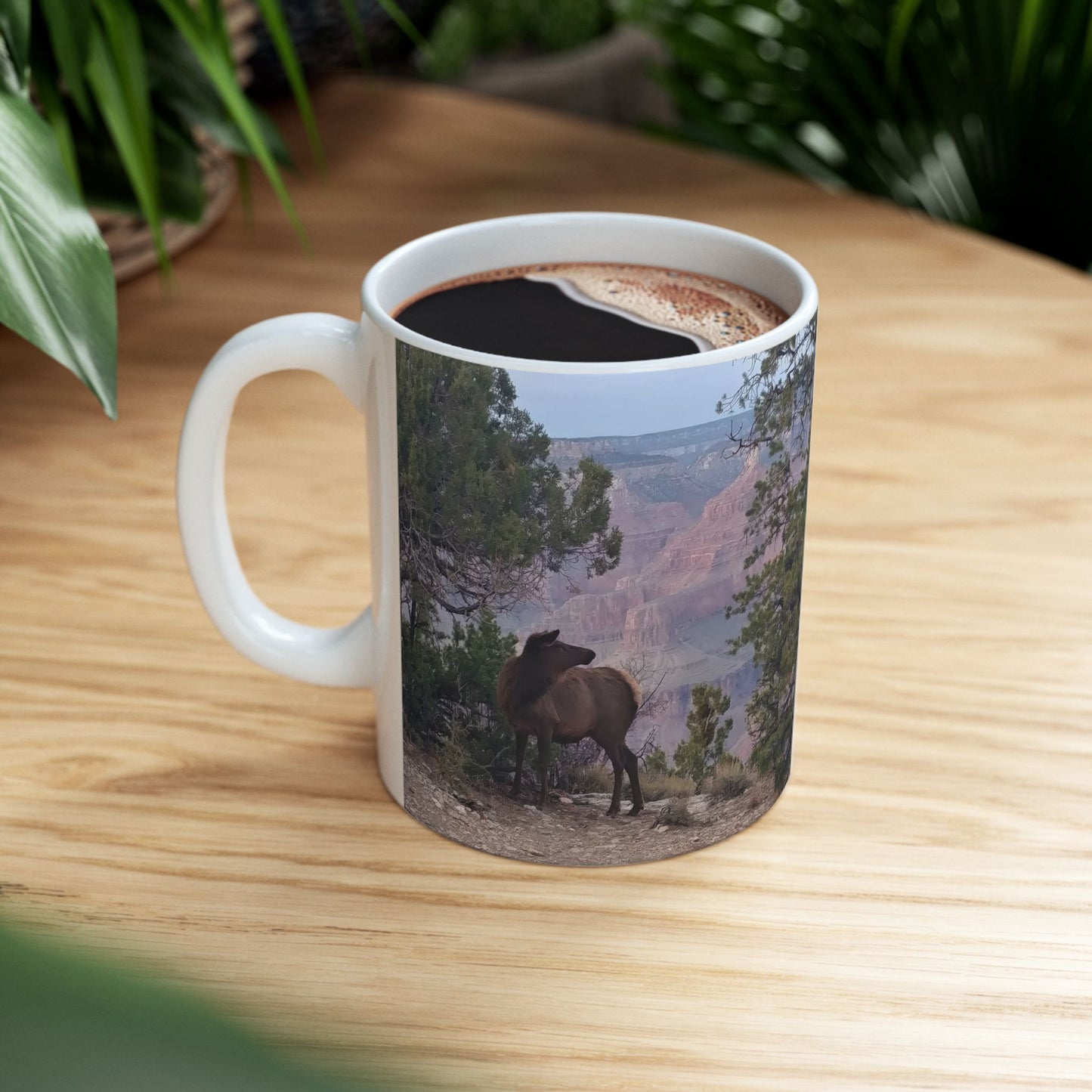 Coffee Mug (11oz/15oz) - Elk at Grand Canyon