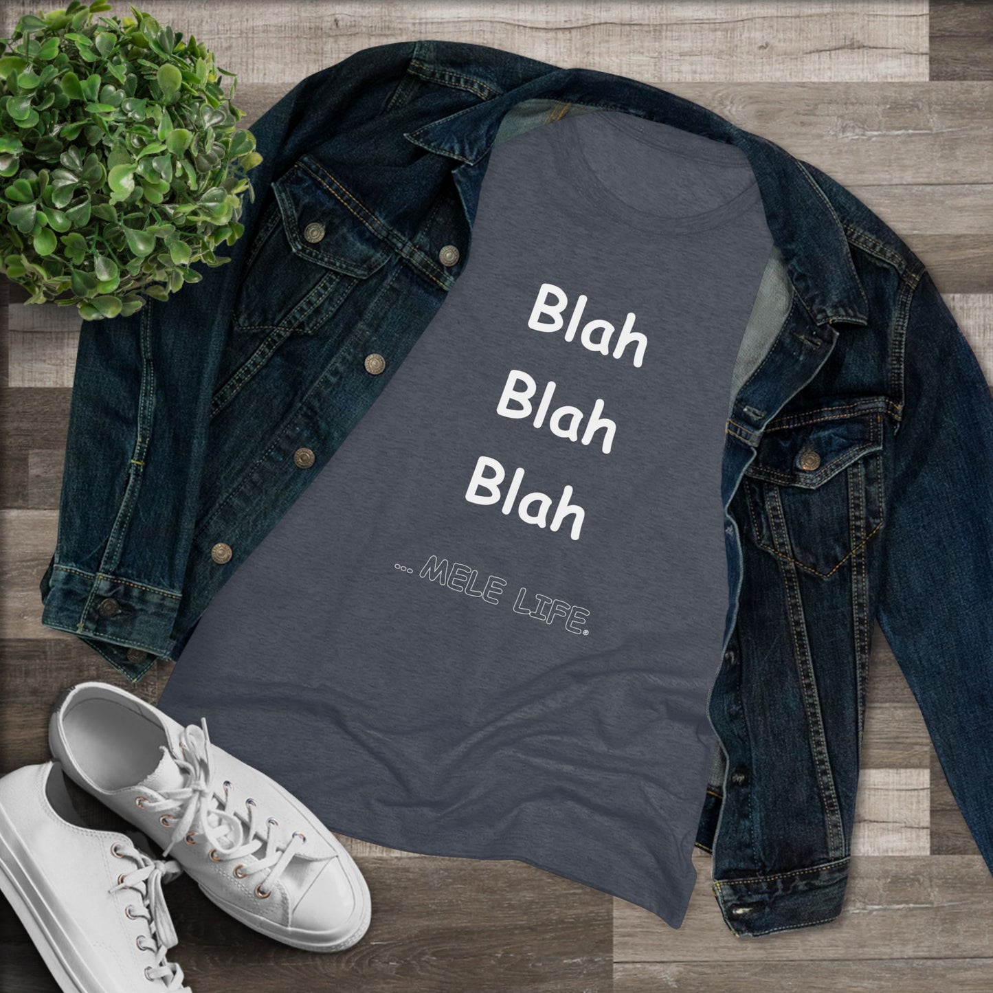Women's Triblend Tee - Blah Blah Blah
