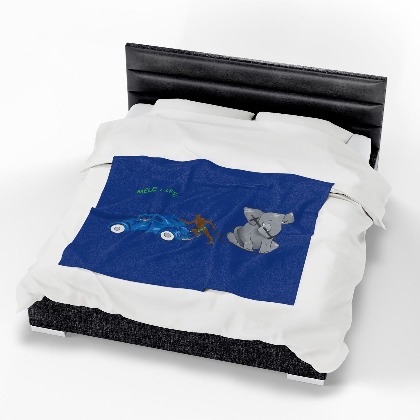 Blanket  - Strong Black Man  (blue)