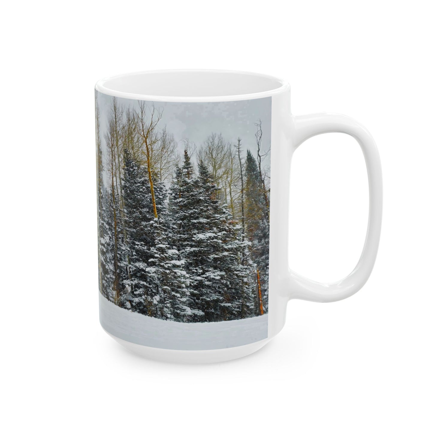 Coffee Mug (11oz/15oz) - Forest Winterscape