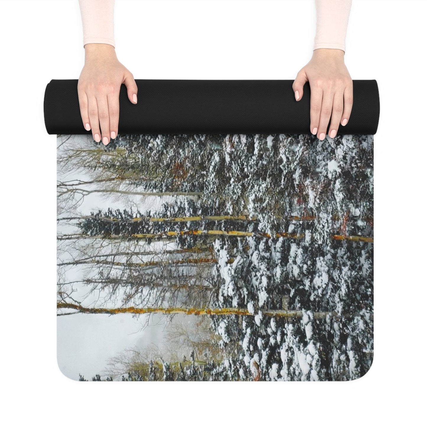 Yoga Mat - Forest Winterscape