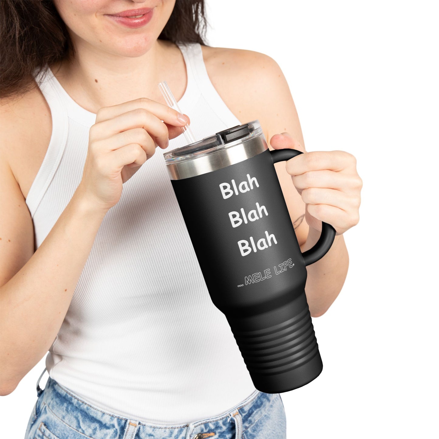 Travel Mug (40 oz) - Blah Blah Blah