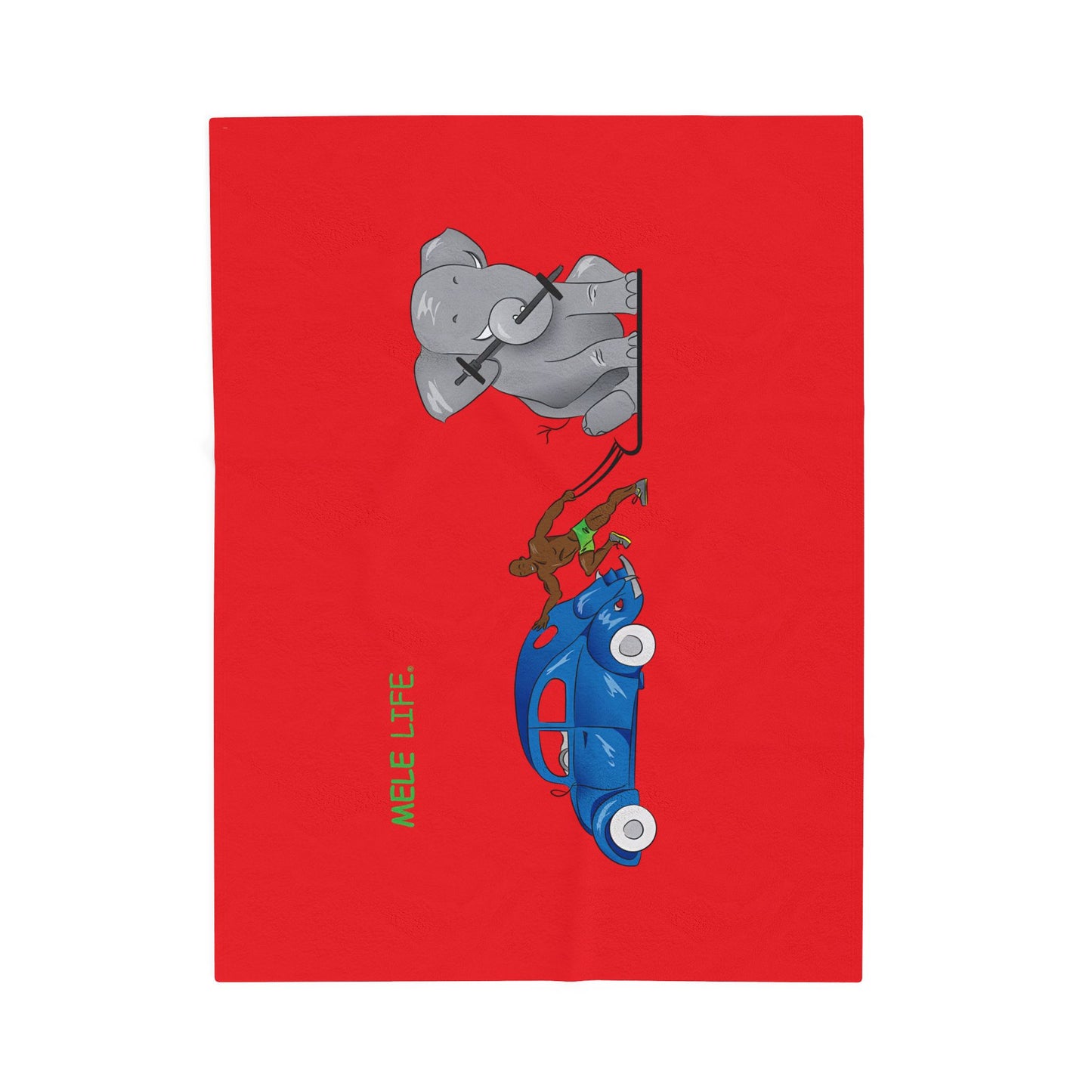 Blanket  - Strong Black Man  (red)