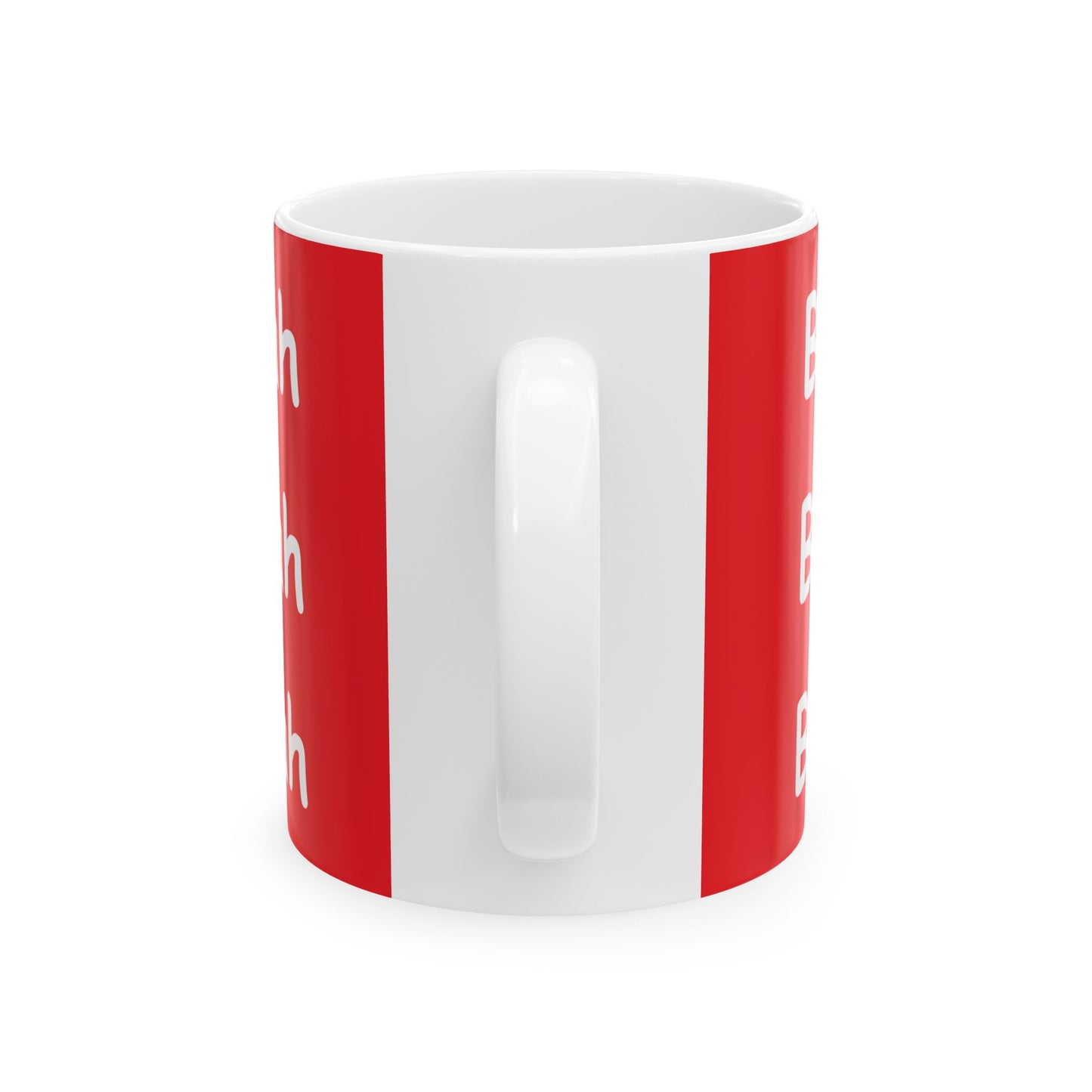 Coffee Mug (11oz/15oz) - Blah Blah Blah  (red)