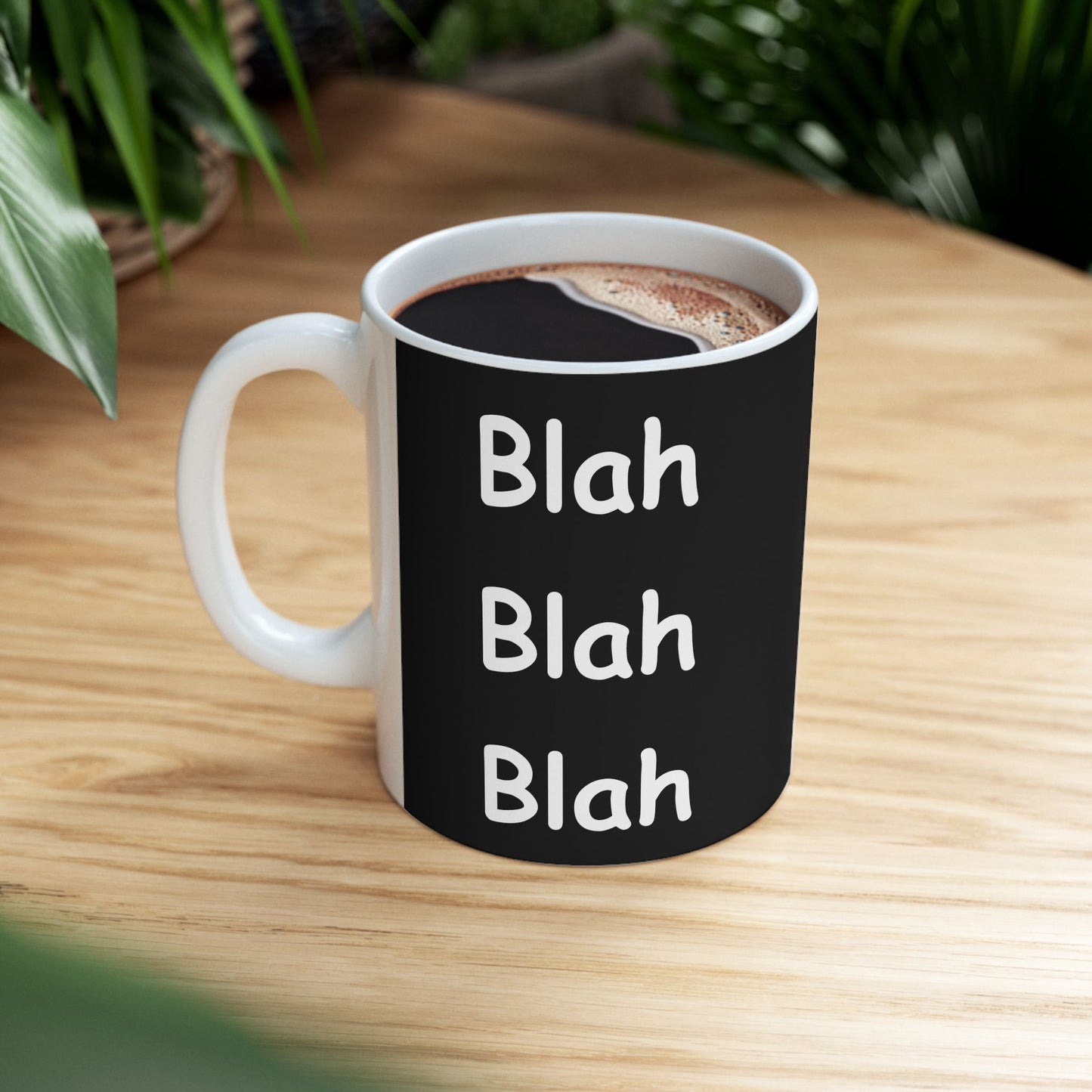 Coffee Mug (11oz/15oz) - Blah Blah Blah  (black)
