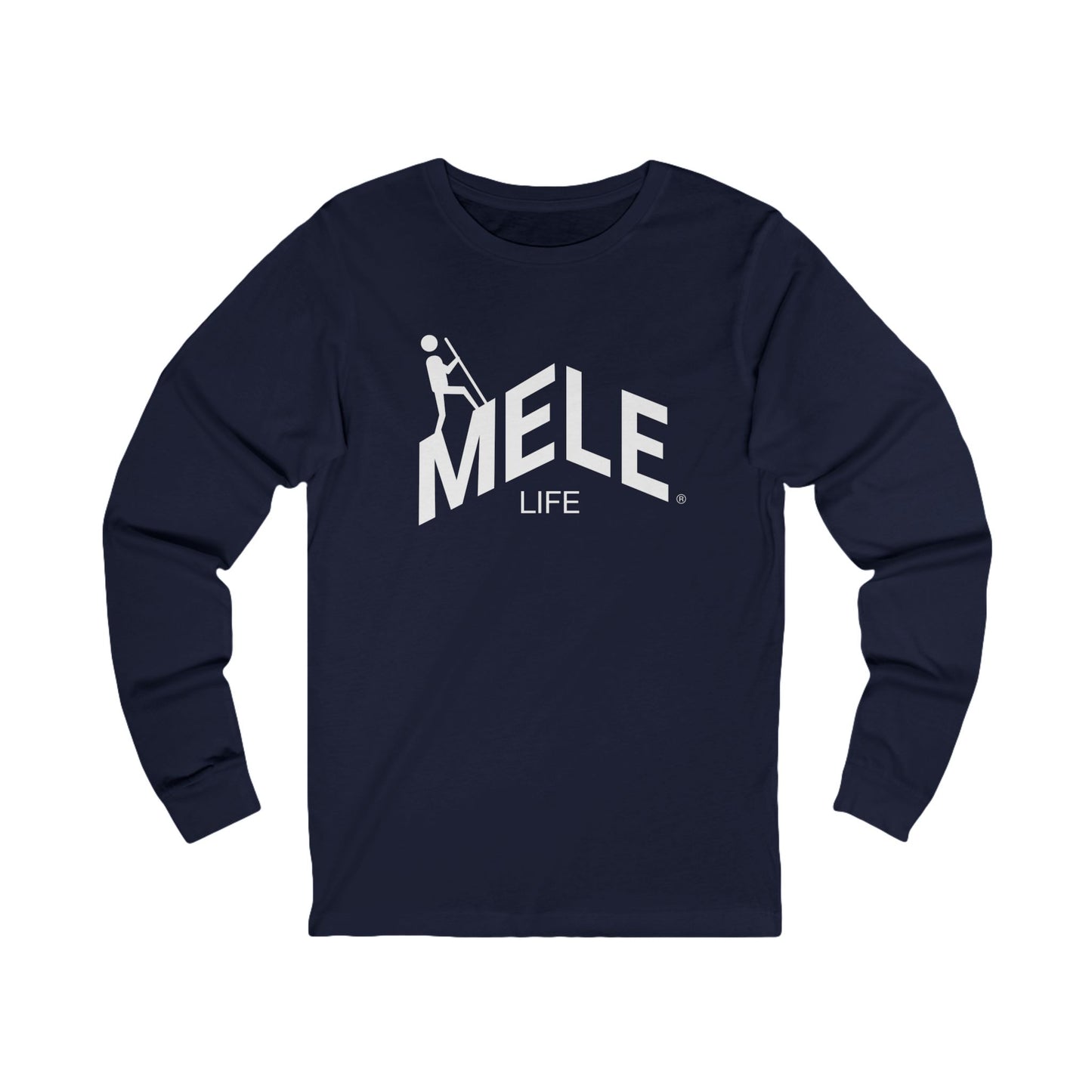 Long Sleeve Tee (Unisex) - MELE LIFE logo  (white text)