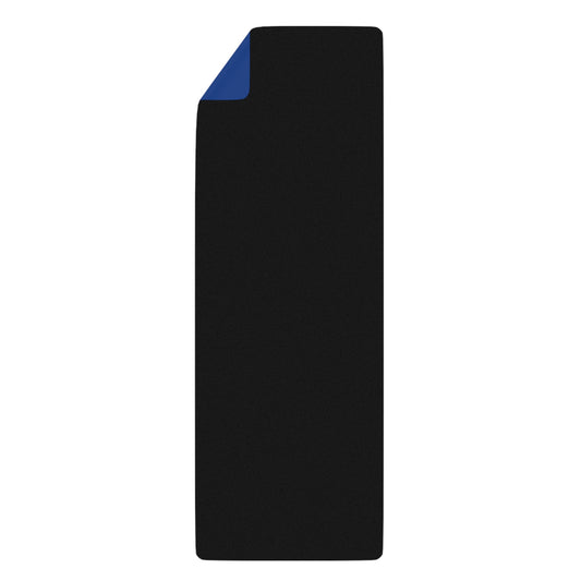 Yoga Mat - Strong black man  (blue mat)