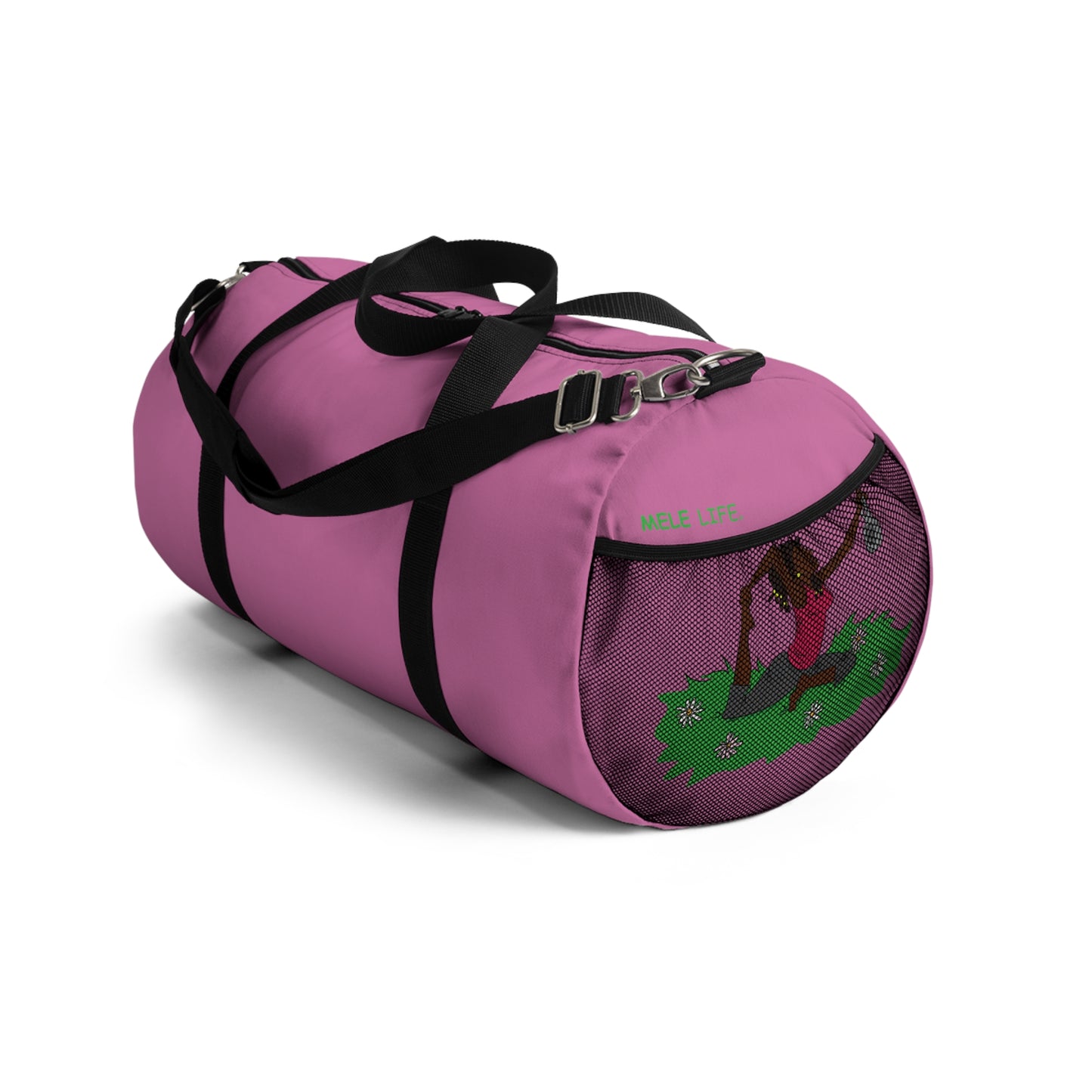 Duffel Bag - Yoga Lady 2  (pink)