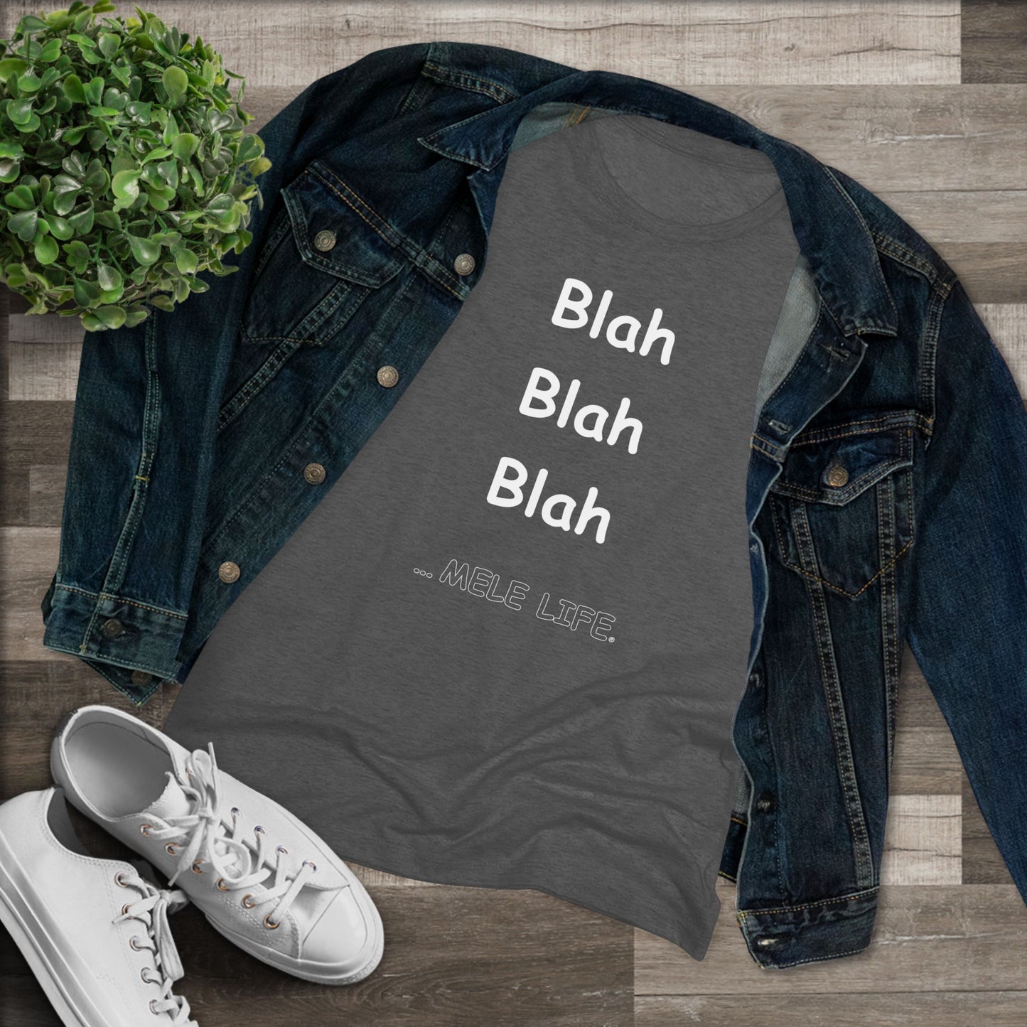 Women's Triblend Tee - Blah Blah Blah