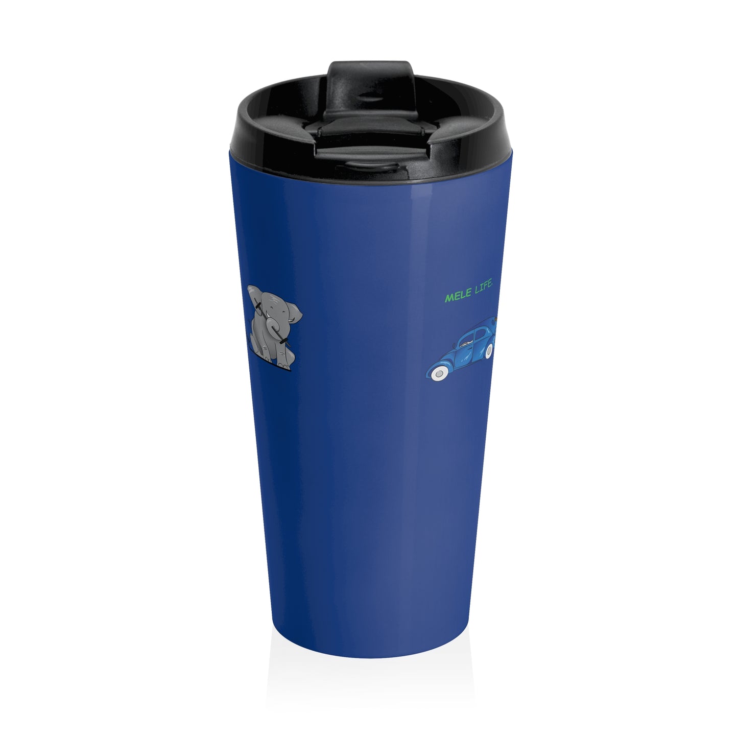 Travel Mug (15oz) - Strong Black Man  (blue)