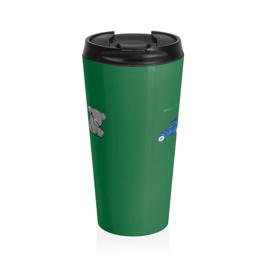 Travel Mug (15oz) - Strong Brown Man  (green)