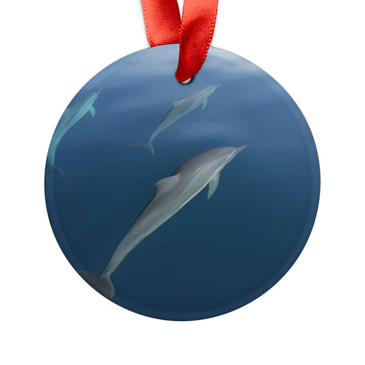Holiday Ornament - Dolphins