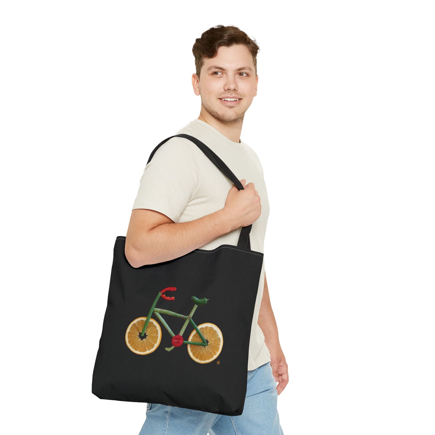 Tote Bag - Veggie Bike  (black)