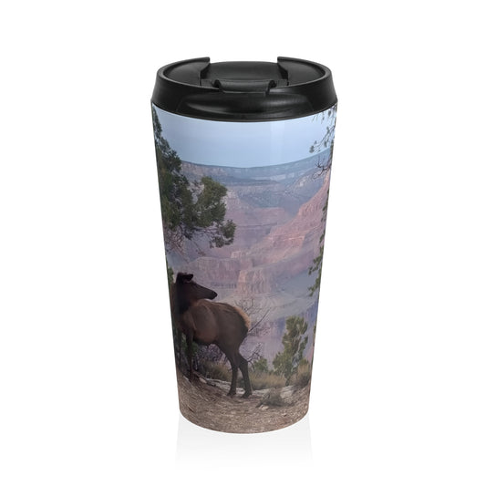 Travel Mug (15oz) - Elk at Grand Canyon