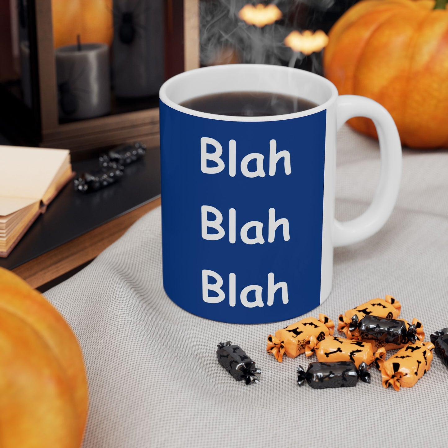 Coffee Mug (11oz/15oz) - Blah Blah Blah  (blue)