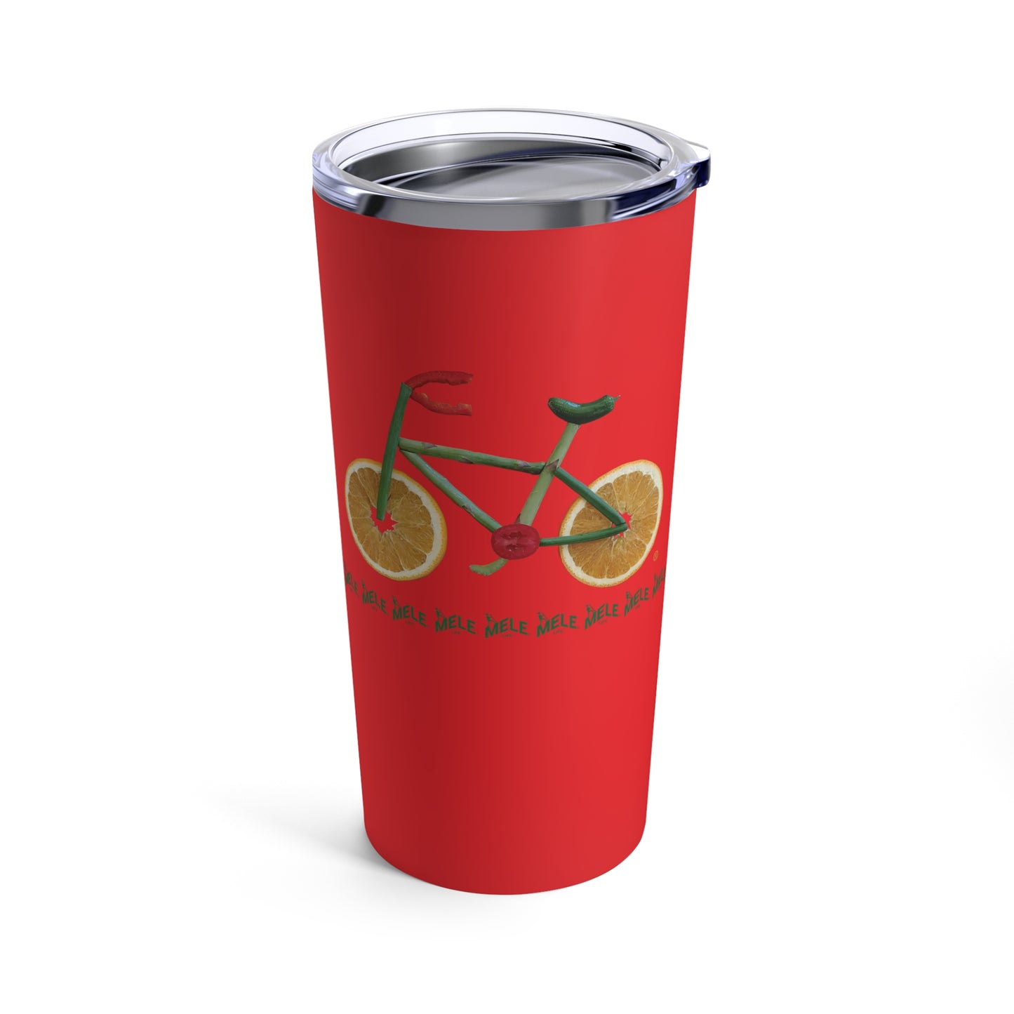 Tumbler 20oz - Veggie Bike   (red)