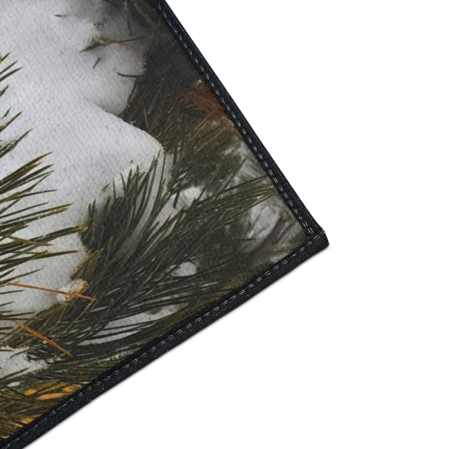 Floor Mat - Pine Cones in snow