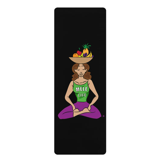 Yoga Mat - Yoga Lady1   (black mat)