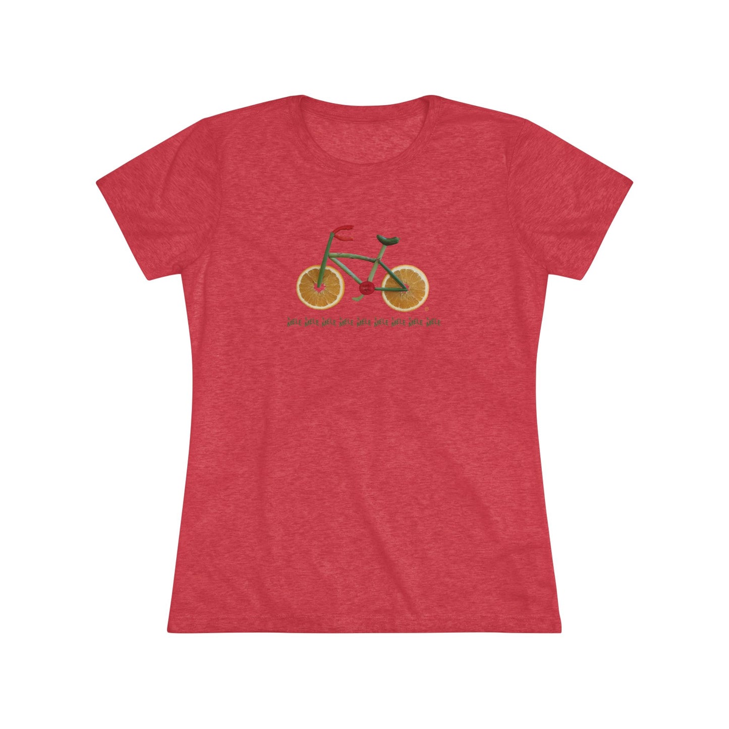 Women's Triblend Tee - Veggie Bike