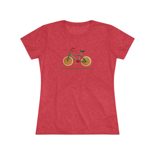 Women's Triblend Tee - Veggie Bike