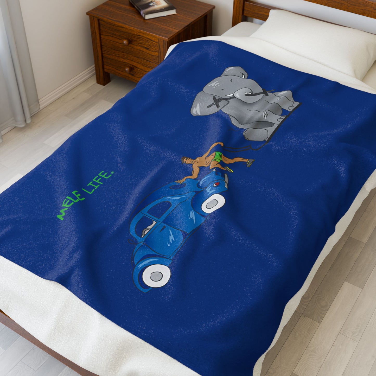 Blanket  - Strong Brown Man  (blue)
