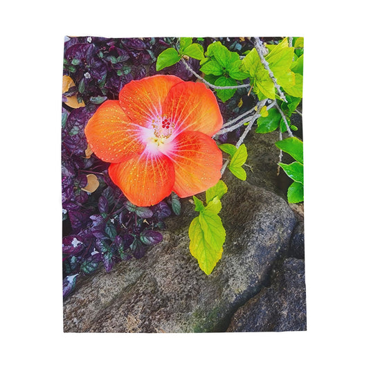 Blanket  - Hawaiian Hibiscus Flower