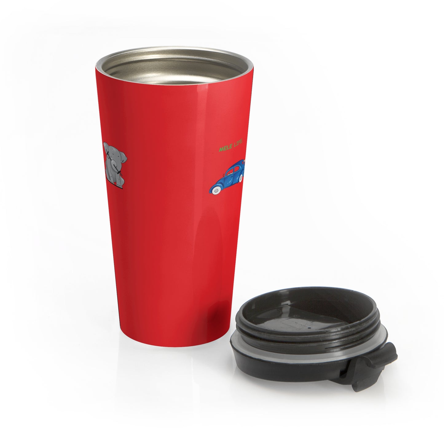 Travel Mug (15oz) - Strong White Man  (red)