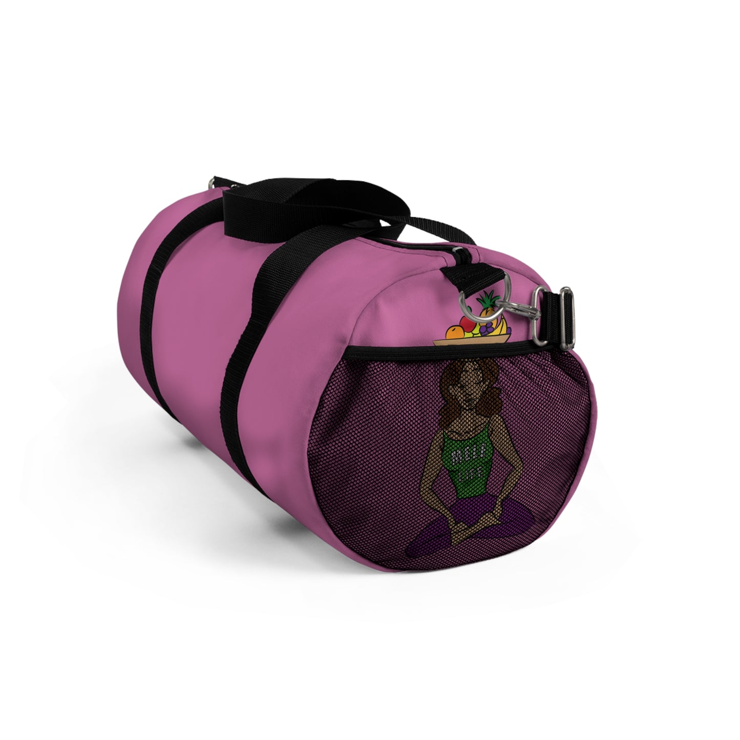 Duffel Bag - Yoga Lady 1  (pink)