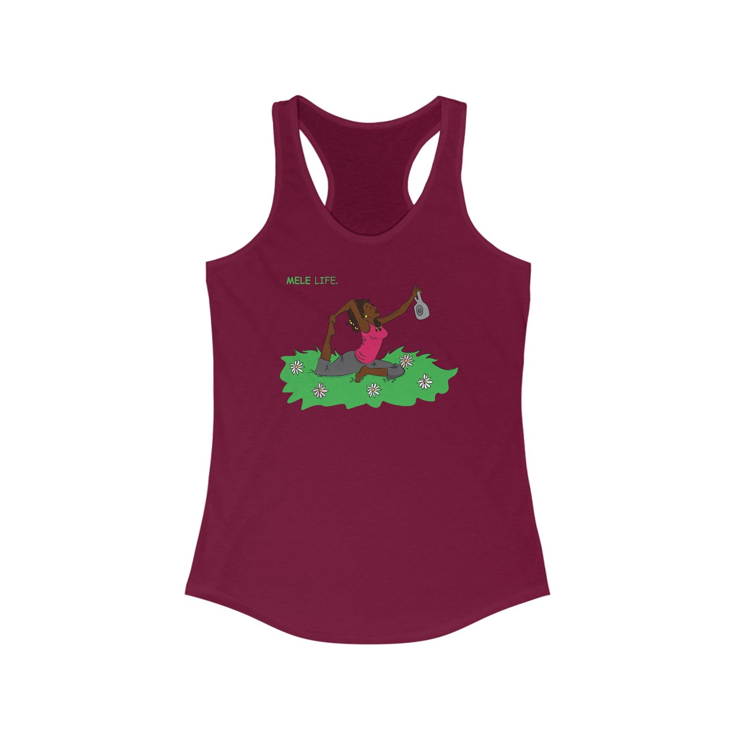 Women's Racerback Tank - Yoga Lady2