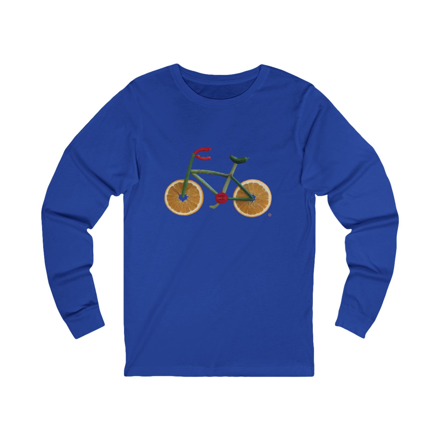 Long Sleeve Tee (Unisex) - Veggie Bike  (white text)