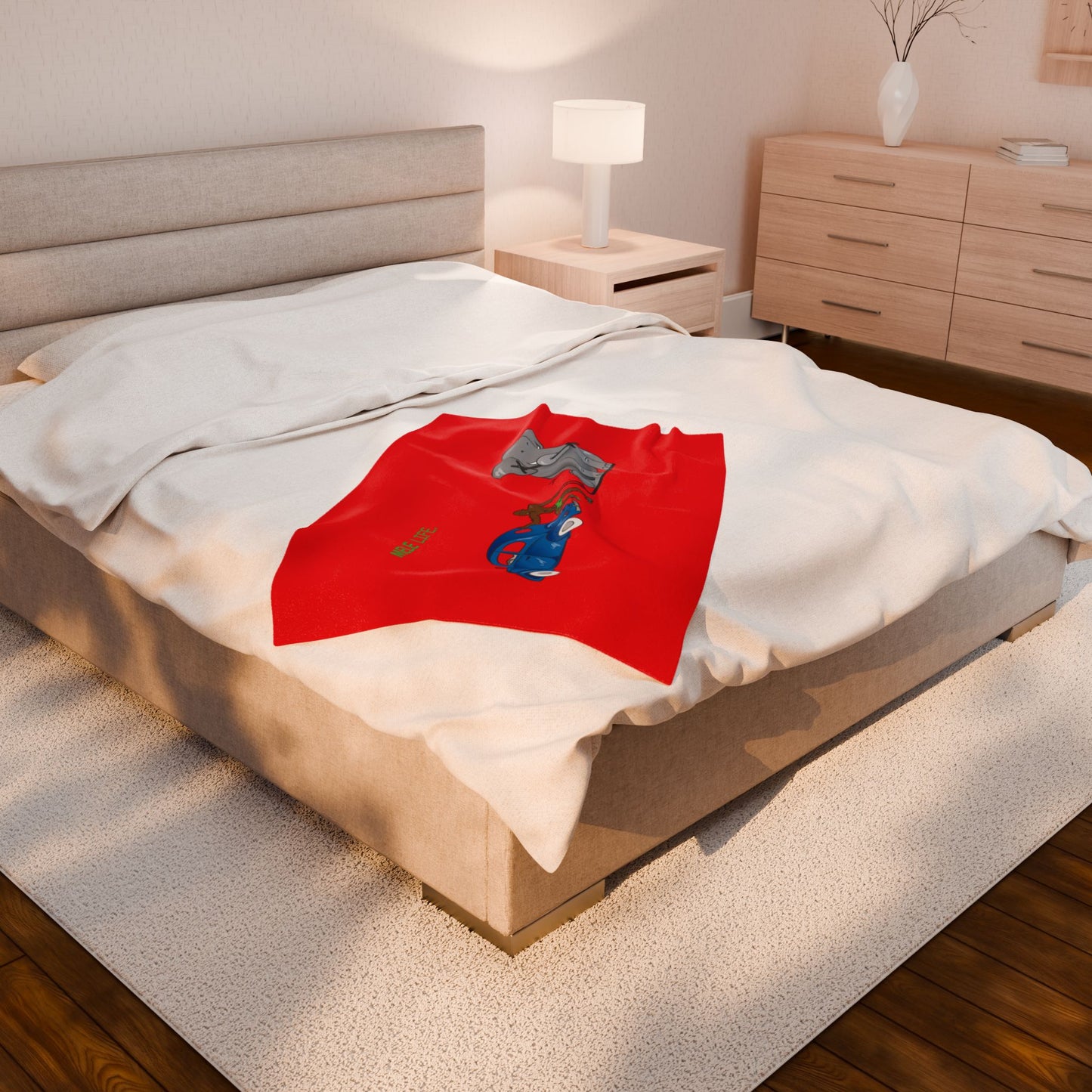 Blanket  - Strong Black Man  (red)