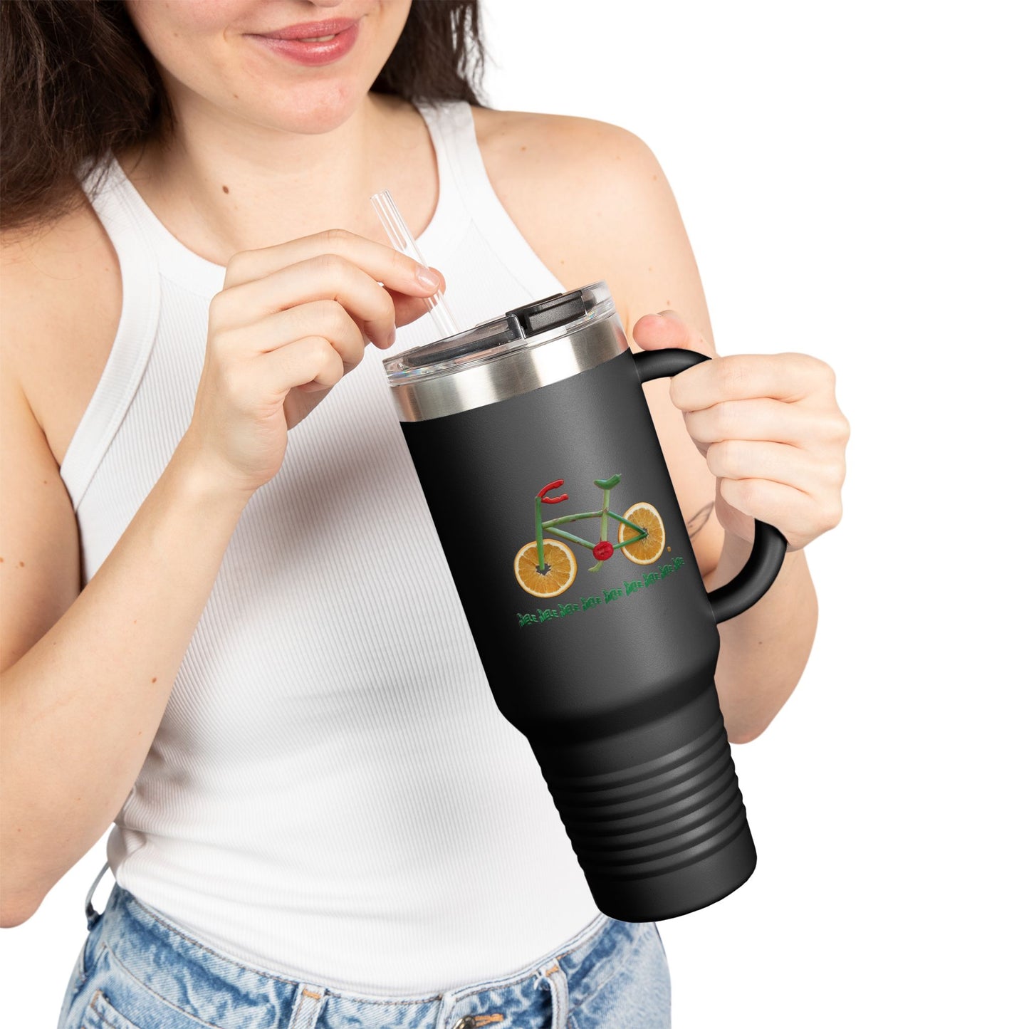 Travel Mug (40 oz) - Veggie Bike
